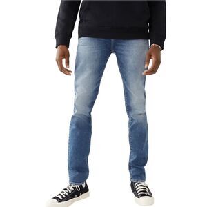 TRUE RELIGION Rocco Skinny Jeans in Beach Scape Medium Wash Size 31 Tall NWT